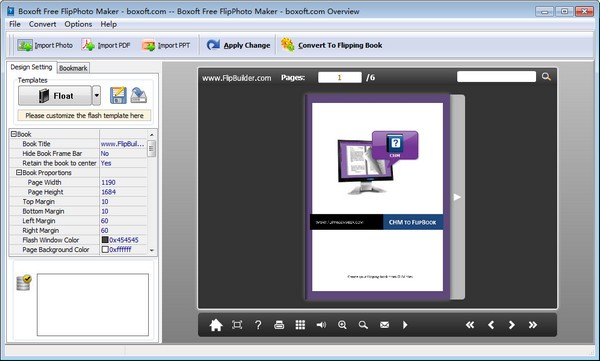 Boxoft Free FlipPhoto Maker